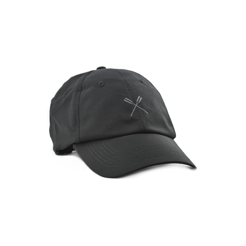 J.Crew Mercantile Men's Baseball Cap (Black Reflective Oars Performance Cap)
