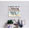 Religious Wood Sign, Psalm 93:4 - Mightier Than the Waves