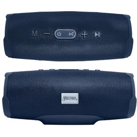 Santana Sounds Sonido Portable Bluetooth Speaker – 10 Watt Waterproof Outdoor Speaker - High-Definition Sound - Pairing Capability - Up to 20 Hours Playtime - Impact Resistant | Blue