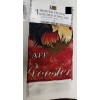 3 pc KITCHEN COTTON PRINTED VELOUR TOWELS SET, RED CAFE
