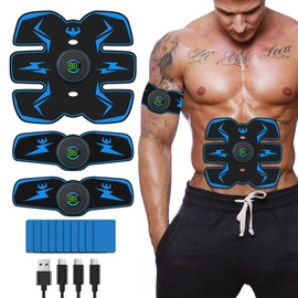 ab Stimulator Muscle Toner, abs Stimulator Military Grade EMS Muscle Stimulator Ab Machine for Ab/Arm/Leg, Abs Workout Equipment, ab Stimulator Belt Abdominal Belt Fitness Portable for Men and Women