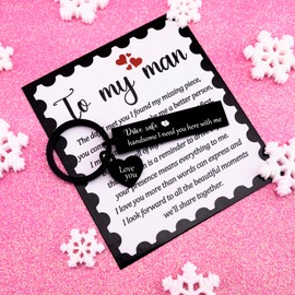 UYBEPU Boyfriend Husband Stocking Stuffers 2025 Drive Safe Keychain for Him Boyfriend Christmas Gifts Romantic Boyfriends Husband Gifts for Hims Birthday Anniversary Keychain Gift for Men Adults