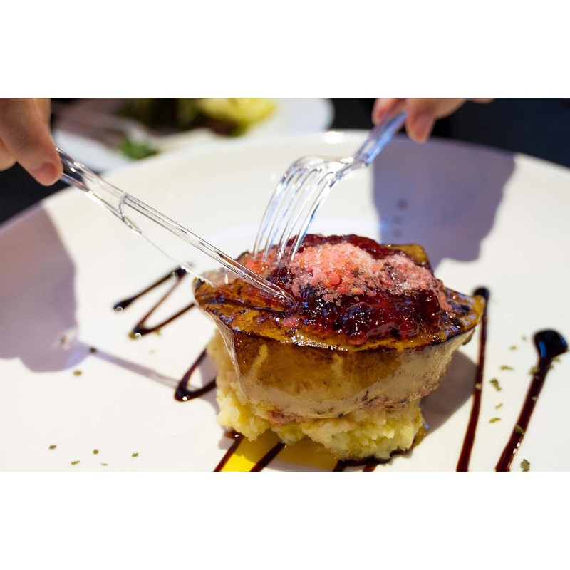 POSATE Clear Knives, Heavy-Duty Crystal (100 Knives)