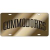 Craftique Vanderbilt Commodores Gold Laser Cut License Plate - Arched