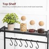 MAHANCRIS Bakers Rack with Power Outlet, Kitchen Storage Shelf with