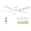 TCL Ceiling Fans with Lights, 52 Inch Low Profile Ceiling