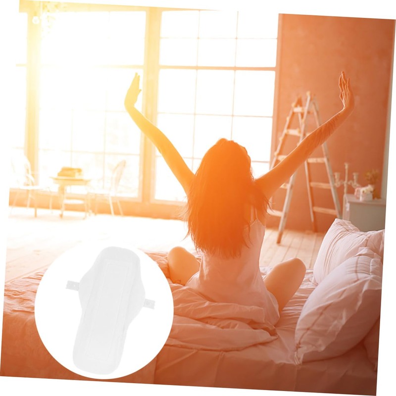 KOMBIUDA 100% Organic Cotton Reusable Sanitary Napkin 2 Pads Breathable