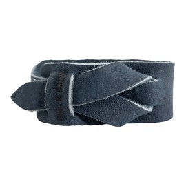 Hide & Drink, Bracelet, Rustic Wristband, Adjustable Strap, Stylish Cuff, Full Grain Leather, Handmade, Slate Blue