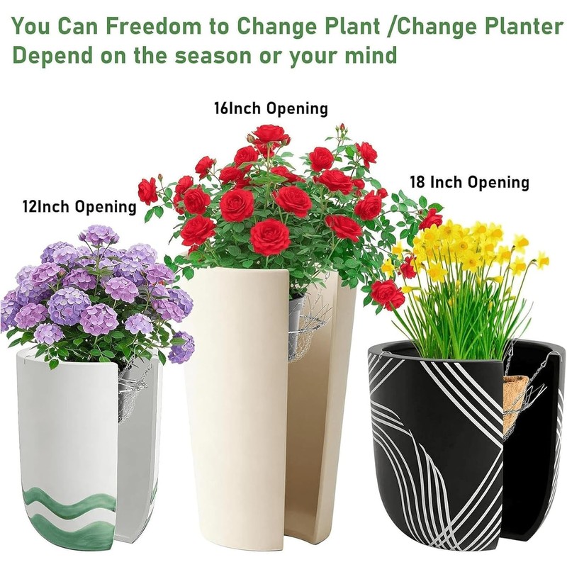 Insertos Ajustables para Macetas Grandes 12-18", Elevador de Plantas con