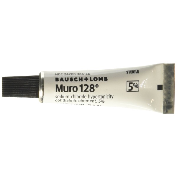 Muro 128 Sterile Ophthalmic 5 Percent Ointment,Twin Pack .25 oz (7 g)