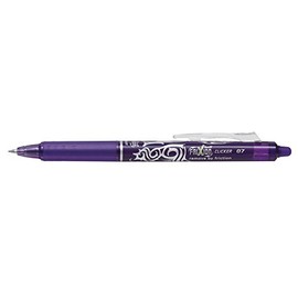 Pilot Clicker Erasable Ink Gel Pen 0.7mm Tip Tattoo Design Purple Ink (Each)