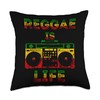 Reggae Is Life Music Boombox Rastafari Roots Rasta Lover Throw