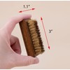 FootFitter Suede & Nubuck Brush Set. Brass & Nylon Brushes