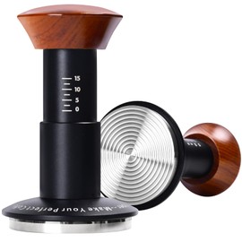 51mm Espresso Tamper, Triple-Spring Loaded Impact Coffee Tamper with Auto Release at 30 lbs, Fits 51mm Portafilters, Ideal for Beginners to Pros(51mm)