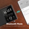 mooas Retro Bluetooth Radio Speaker Vintage Charging Desk Clock Portable
