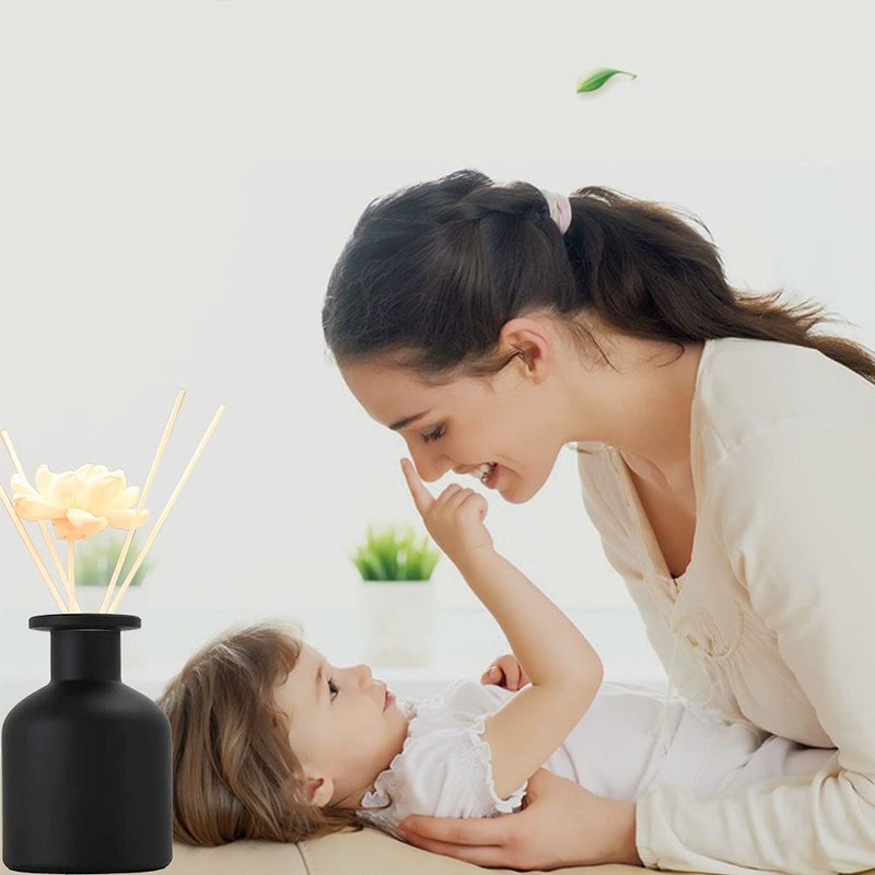 1PCS 150ml/5oz Empty Glass Diffuser Bottle Aromatherapy Jar Pot Mini