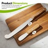 Performore 2PCS Spreader Knives, 12” Peanut Butter Knife that Works