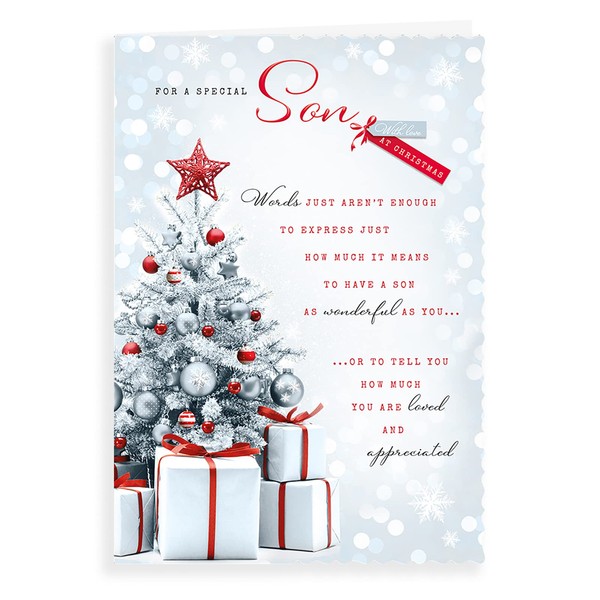Piccadilly Greetings Avant Garde Studios Photo Christmas Card Son - 10 x 7 inches