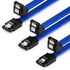deleyCON 3 x 50 cm SATA 3 Nylon Cable Set