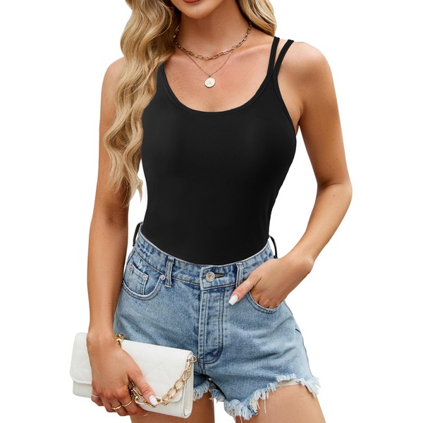 Blooming Jelly Womens Tank Tops with Built in Bras Basic