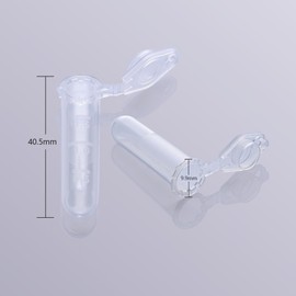 MMK SCIENTIFIC Biosharp Micro Tube with Graduation/Lock Function, Natural, 0.8 fl oz (2.0 ml) 500 pcs BS-20-M (Natural 0.7 fl oz (2.0 ml)