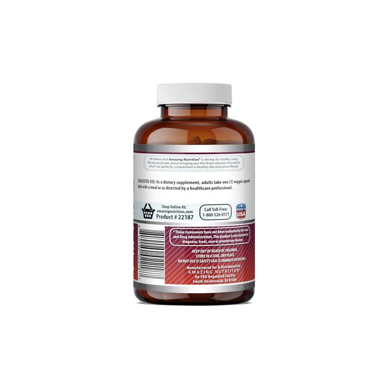 Amazing Nutrition | Quercetin, 500 Mg 120 Caps | Quercetina,