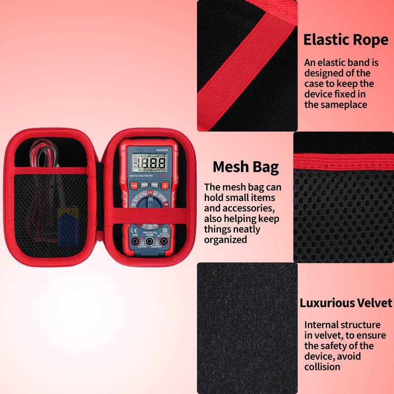 Peyyargo Storage Case Compatible with AstroAI Digital Multimeter Tester 2000