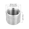 PATIKIL 3/8" NPT Pipe Fitting Cap, 4 Pack 304 Stainless