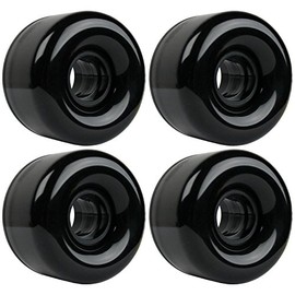 TGM Skateboards Longboard Cruiser Wheels Set 65mm x 44mm 83A Black