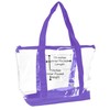 DALIX Clear Shopping Bag Security Work Tote Shoulder Bag Womens
