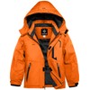 GEMYSE Boy's Waterproof Ski Snow Jacket Hooded Fleece Windproof Winter