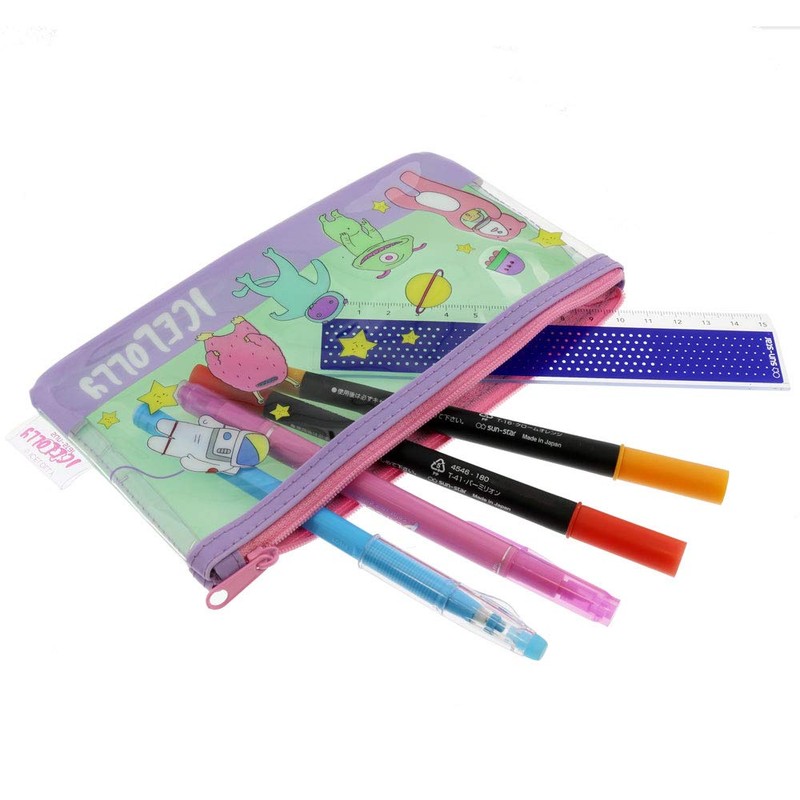 Sunstar Stationery Ice Lory Flat Pen Case Alien S1422510