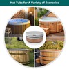 AKEfit Round Hot Tub Cover, 600D Polyester Waterproof for Hot