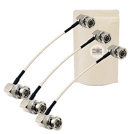 Adaptout 3G SDI BNC to RCA Cable 10 cm with Angle Angle RG179 Supports HD-SDI 3G SDI BNC to RCA 4K 8K 75 Ohm - Adaptout French Brand