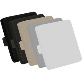 Aluminum Fascia Mount Terminal End Post with 13 Holes (Predrilled) 49 Inch Tall (Cut to Height) for Cable Deck Railing Fence Systems (Powder Coat White)