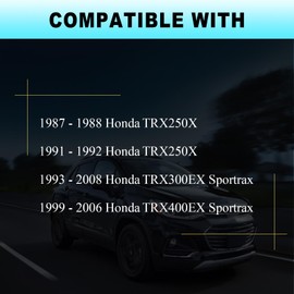 PPNZQAUT 16956-HC0-014 S-Shaped Fuel Tube Replacement | Gas Tank Fuel Line Hose Compatible with 1987-1988/1991-1992 Honda TRX250X, 1993-2008 TRX300EX Sportrax, 1999-2006 RX400EX Sportrax
