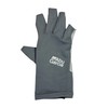 Abu Garcia Sunblock Palmless Gloves, Gray, Medium