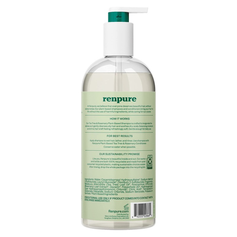 Renpure Plant Based Tea Tree and Rosemary Refresh and Rebalance