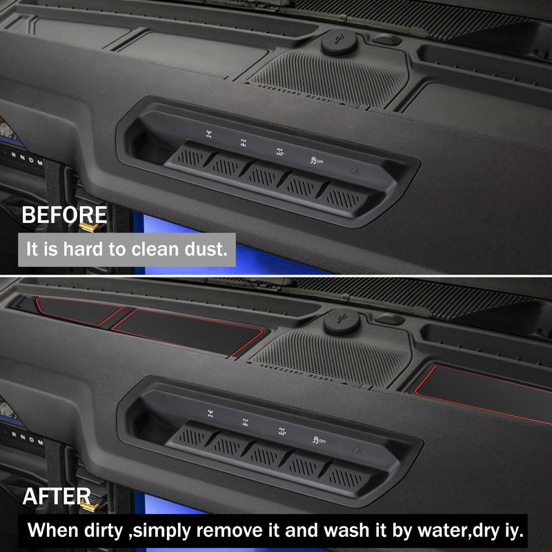 SENSHINE Silicone Dash Dashboard Cover Mat for Ford Bronco Accessories