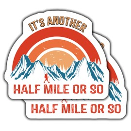 2-Pack 5-Inch Hiking Stickers - Outdoor Adventure Decal - Mountain Range Sticker - Travel Enthusiast Decals - Nature Hiking Decor - Scenic Sticker - CCSTICKER13570