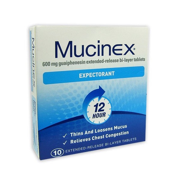 Mucinex Expectorant Extended-Release Bi-Layer Tablets 10