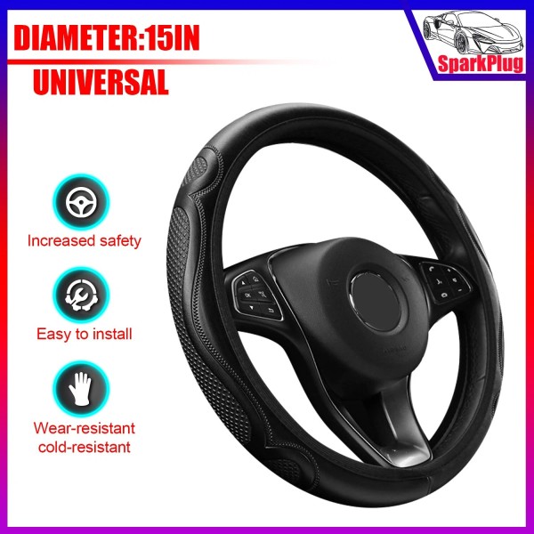 Tsuinz For Honda Car Durable Leather Steering Wheel Cover Breathable