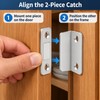 Invisible Magnetic Door Catch Latch for Cabinets – Discreet Door