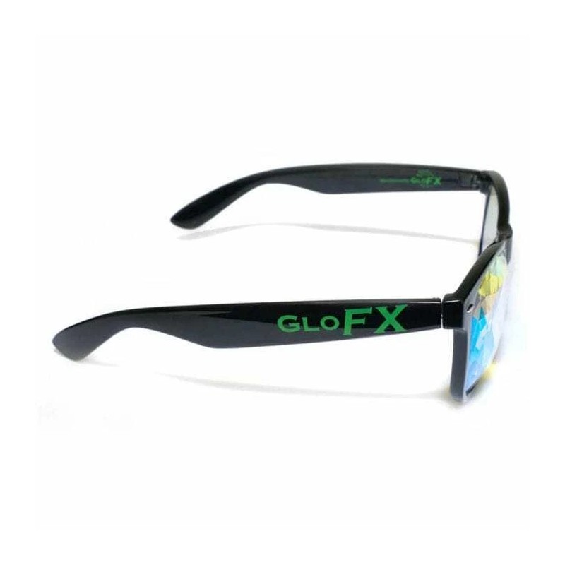 GloFX Ultimate Kaleidoscope + Diffraction Glasses – Black