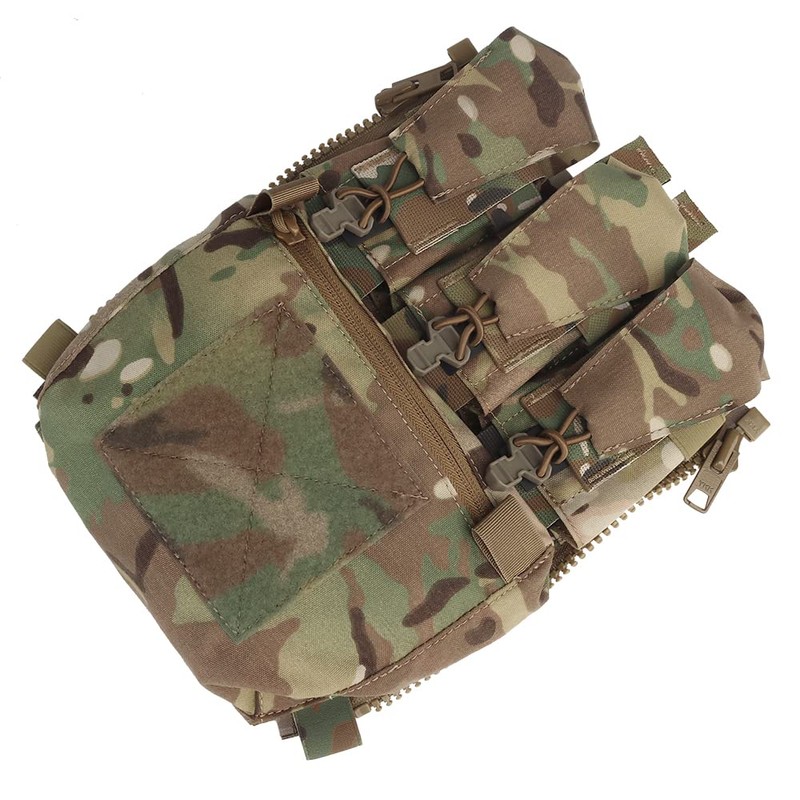 MOLLE Back Panel Banger Zipper on Pouch Triple Mag Holder