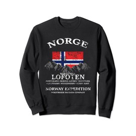 Wikstroem Norway Nordland Lofoten Expedition Used Look Sweatshirt, black
