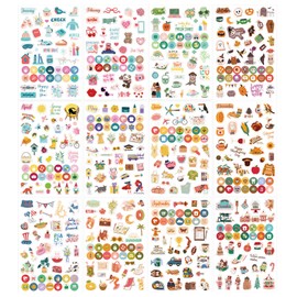Holiday & Daily & Monthly Planner Stickers - 12 Sheet Sticker Book for Adults, Calendar Sticker for Planners with Stickers, Essential Holiday Planner Accessories (Cute Mini)