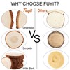 Fuyit Wood Slices 6 Pcs 15-16cm NO Hole Natural Unfinished