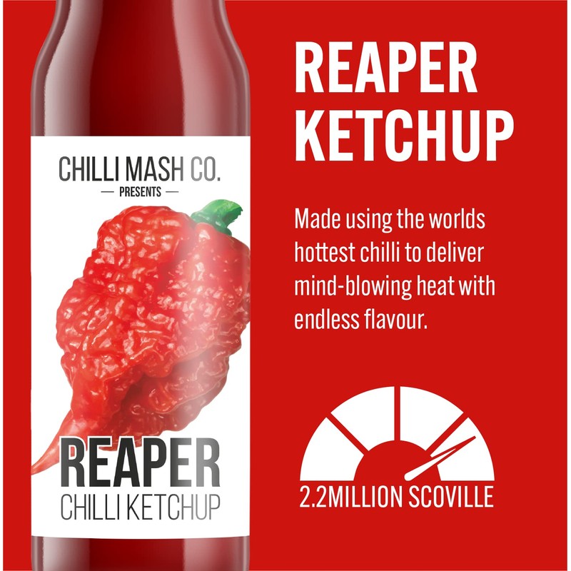 Carolina Reaper Chilli Ketchup | Chilli Mash Company | World's