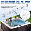 2" Spa Hot Tub Heater Split Nut Unions with Screw